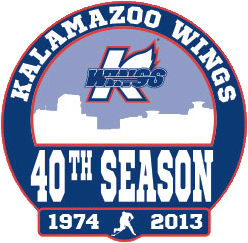 kalamazoo wings 2013 anniversary logo iron on transfers for clothing